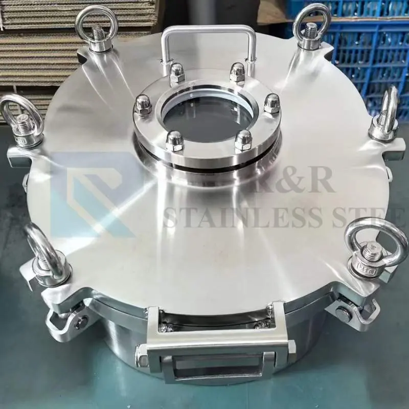 椭圆形压力检查井带观察窗