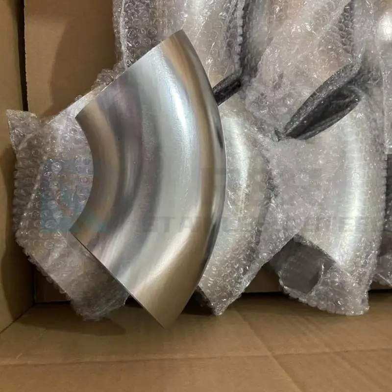 卫生级磁力抛光焊接式短型弯头